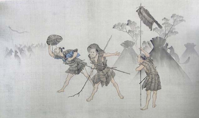 School of Yoshitoshi, an army of fox spirits